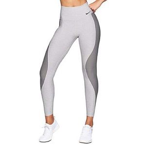 Nike Cropped Two Tone Legging in Grey